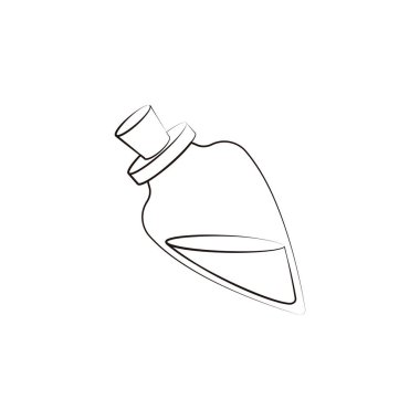 Olive oil bottle icon. Element of oil icon for mobile concept and web apps. Hand drawn Olive oil bottle icon can be used for web and mobile on white background