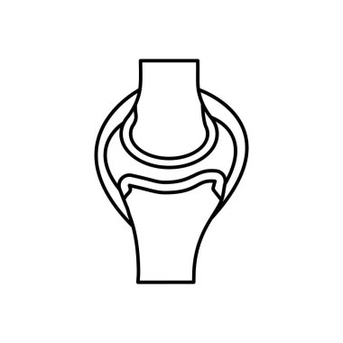 Bones cartilage joints ligament icon. Simple line outline vector orthopedics icons for ui and ux website or mobile application on white background