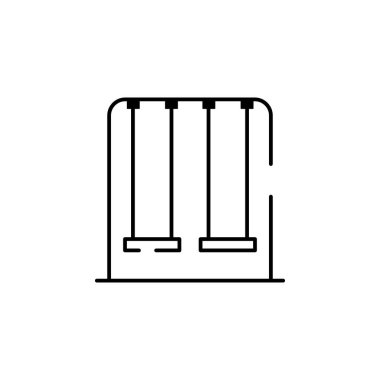 swing, play, park icon. Element of landscape for mobile concept and web apps illustration. Thin line icon for website design and development, app development. Premium icon on white background