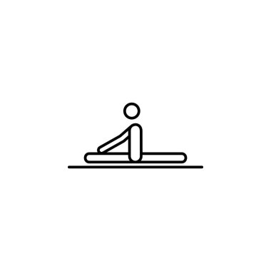 Yoga for leg icon. Element of medicine physiotherapy of legs icon for mobile concept and web apps. Thin line Yoga for leg icon can be used for web and mobile on white background