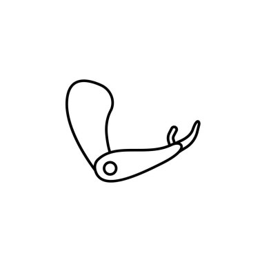 Prosthetic, arms icon. Element of prosthetics thin line icon on white background