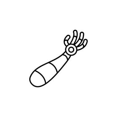 Robotic arm icon. Element of prosthetics thin line icon on white background