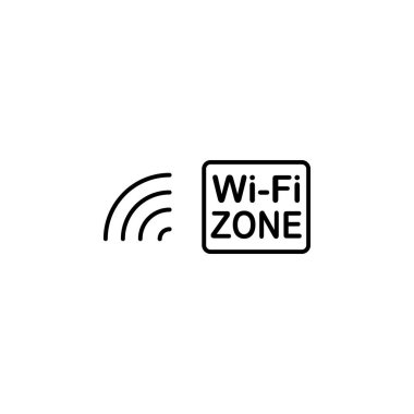 Wi-fi signal icon. Element of public services thin line icon on white background