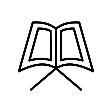 Quran Ramadan book icon. Simple line vector elements of islam icons for ui and ux, website or mobile application on white background
