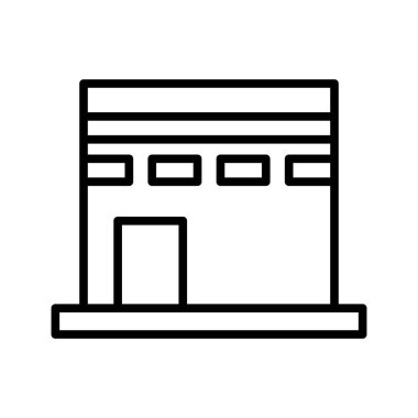 Kaaba Ramadan icon. Simple line vector elements of islam icons for ui and ux, website or mobile application on white background