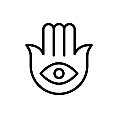 Hamsa Ramadan icon. Simple line vector elements of islam icons for ui and ux, website or mobile application on white background