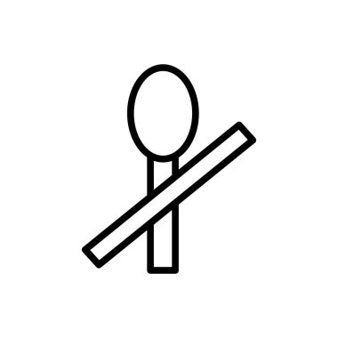 No food fasting Ramadan icon. Simple line vector elements of islam icons for ui and ux, website or mobile application on white background