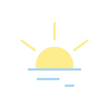 Sunrise Ramadan icon. Simple color vector elements of islam icons for ui and ux, website or mobile application on white background