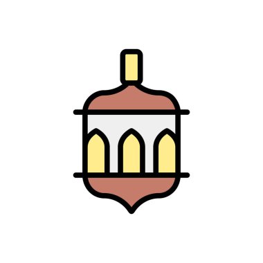 Lantern Ramadan icon. Simple outline color vector elements of islam icons for ui and ux, website or mobile application on white background