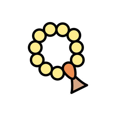 Beads rosary Ramadan icon. Simple outline color vector elements of islam icons for ui and ux, website or mobile application on white background
