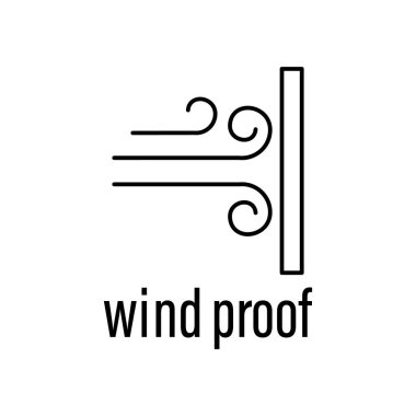 wind proof icon. Element of raw material with description icon for mobile concept and web apps. Outline wind proof icon can be used for web and mobile on white background