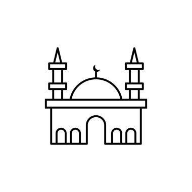 Islamic, mosque icon. Simple line, outline vector religion icons for ui and ux, website or mobile application on white background