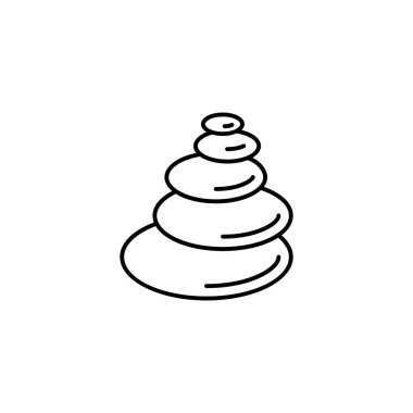 Stones, Buddhism icon. Simple line, outline vector religion icons for ui and ux, website or mobile application on white background