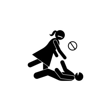 Help moving shaking icon. Element of seizure thin line icon on white background