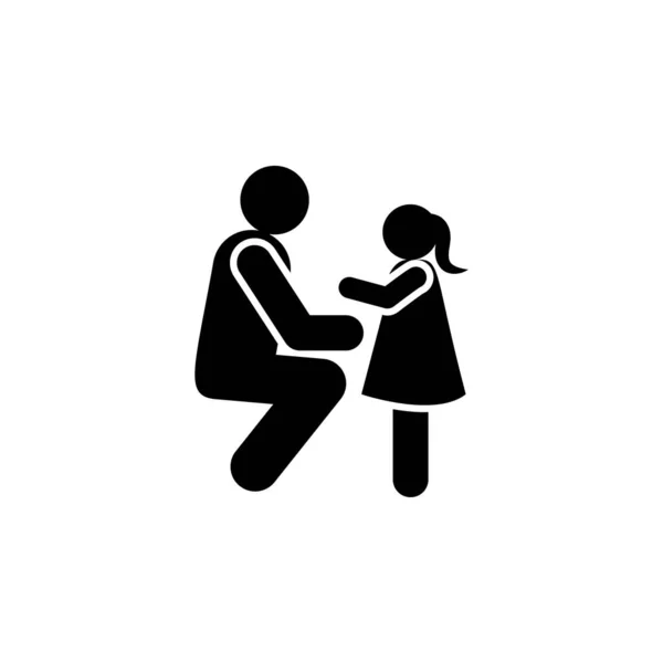 Child, listen, parenting icon. Element of positive parents icon. Premium quality graphic design icon. Signs and symbols collection icon for websites, web design on white background on white background