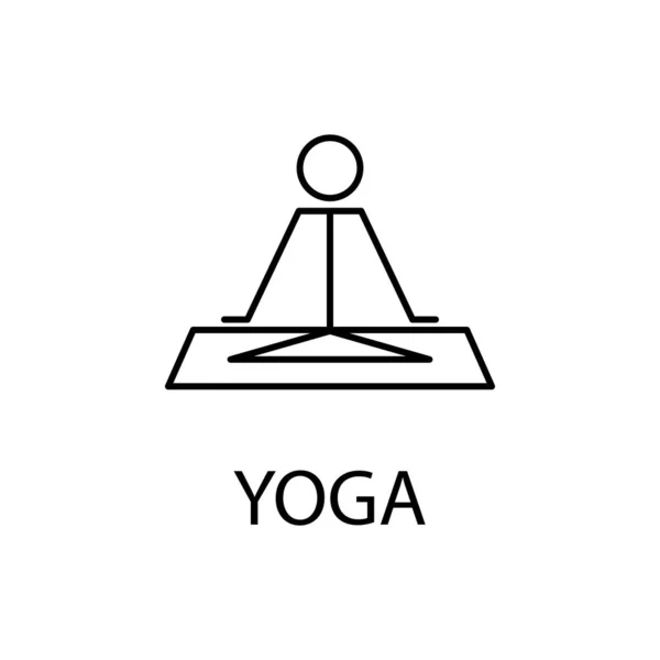 relaxation in yoga icon. Element of recreation icon for mobile concept and web apps. Thin line relaxation in yoga icon can be used for web and mobile on white background