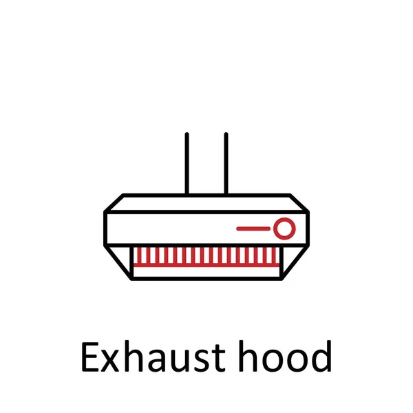 exhaust hood icon. Element of restaurant professional equipment. Thin line icon for website design and development, app development. Premium icon on white background