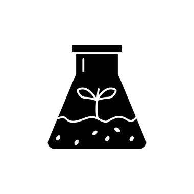 Lab Soil plant icon. Simple fertile land icons for ui and ux, website or mobile application on white background