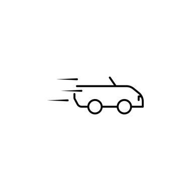 speed car icon. Element of speed for mobile concept and web apps illustration. Thin line icon for website design and development, app development. Premium icon on white background