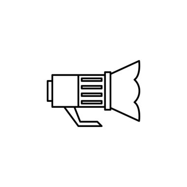 light for camera. Element of job lighting icon for mobile concept and web apps. Thin line light for camera can be used for web and mobile on white background