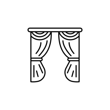 stage icon. Element of lighting icon for mobile concept and web apps. Thin line stage icon can be used for web and mobile on white background