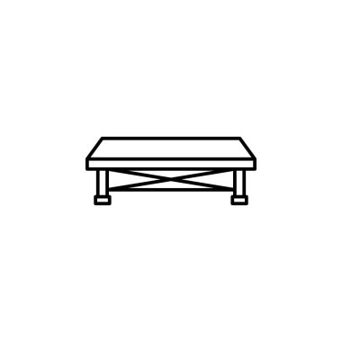 stage icon. Element of lighting icon for mobile concept and web apps. Thin line stage icon can be used for web and mobile on white background