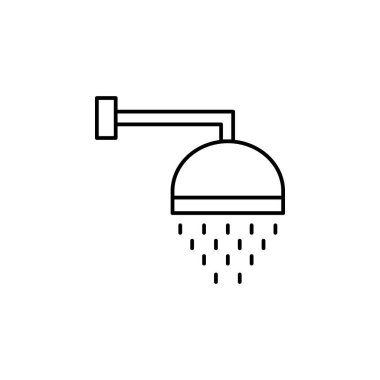 shower icon. Element of drip watering icon for mobile concept and web apps. Thin line shower icon can be used for web and mobile on white background