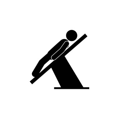 position, patient icon. Element of patient position icon for mobile concept and web apps. Pictogram position, patient icon can be used for web and mobile on white background