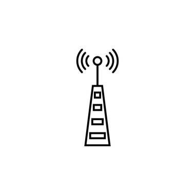 Antenna telecommunication icon. Element of telecommunication icon for mobile concept and web apps. Thin line Antenna telecommunication icon can be used for web and mobile on gray background