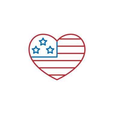 USA, America icon. Element of USA culture icon. Thin line icon for website design and development, app development. Premium icon on white background