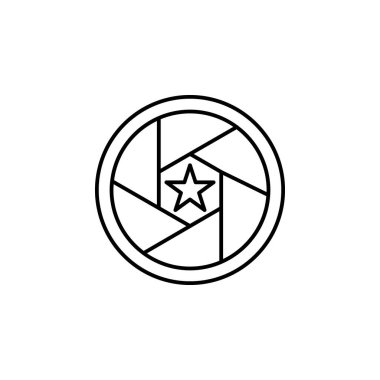 camera focus icon. Element of video products outline icon for mobile concept and web apps. Thin line camera focus icon can be used for web and mobile on white background