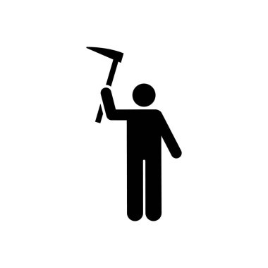 Man park outdoor unity cleaning icon. Simple glyph pictogram vector of volunteer icons for ui and ux, website or mobile application on white background