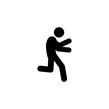 away, escape icon. Element of walking and running people icon for mobile concept and web apps. Detailed away, escape icon can be used for web and mobile on white background