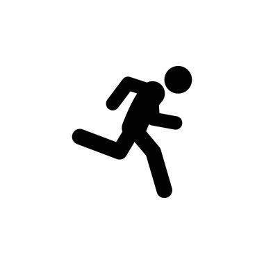 fast, run icon. Element of walking and running people icon for mobile concept and web apps. Detailed fast, run icon can be used for web and mobile on white background