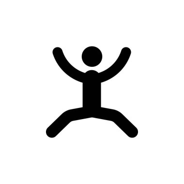 man, jump icon. Element of walking and running people icon for mobile concept and web apps. Detailed man, jump icon can be used for web and mobile on white background