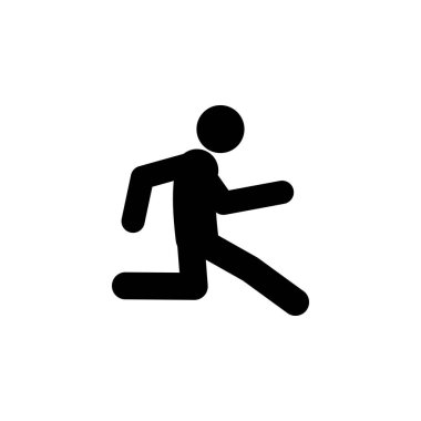 run, slowly icon. Element of walking and running people icon for mobile concept and web apps. Detailed run, slowly icon can be used for web and mobile on white background