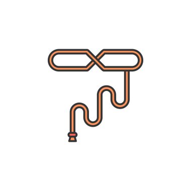 rope of a cowboy colored icon. Element of wild west icon for mobile concept and web apps. Cartoon rope of a cowboy icon can be used for web and mobile on white background