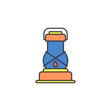 ancient lamp colored icon. Element of wild west icon for mobile concept and web apps. Cartoon ancient lamp icon can be used for web and mobile on white background