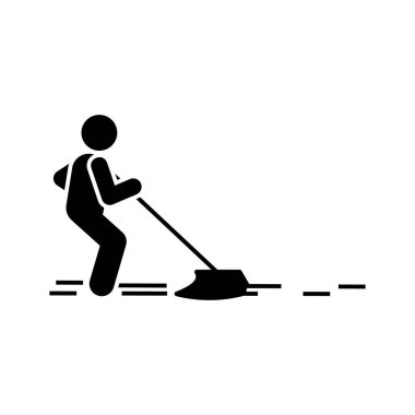 Cleaning, floor, mop icon. Element of workers icon. Premium quality graphic design icon. Signs and symbols collection icon for websites, web design on white background