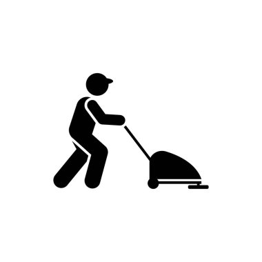 Cleaner, vacuum, worker icon. Element of workers icon. Premium quality graphic design icon. Signs and symbols collection icon for websites, web design on white background