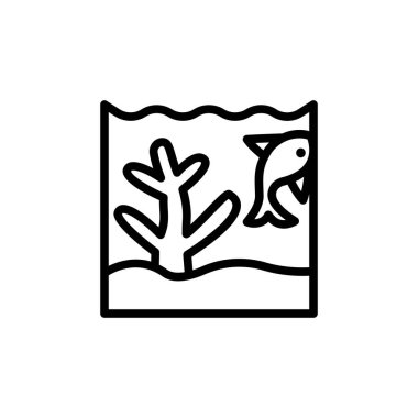 Coral, fish, ocean icon. Simple line, outline vector elements of saving marine icons for ui and ux, website or mobile application on white background