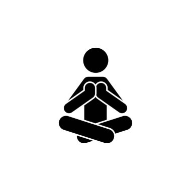 meditation, yoga icon. Element of yoga icons. Premium quality graphic design icon. Signs and symbols collection icon for websites, web design, mobile app on gray background