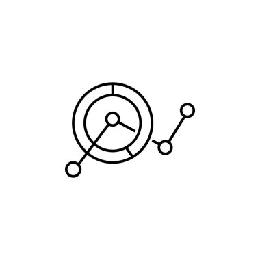 data, analytics, chart icon. Element of technological data icon for mobile concept and web apps. Thin line data, analytics, chart icon can be used for web and mobile on white background