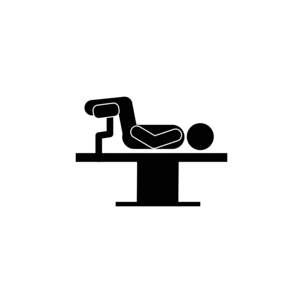 surgery,  lithotomy icon. Element of patient position icon for mobile concept and web apps. Pictogram surgery,  lithotomy icon can be used for web and mobile on white background