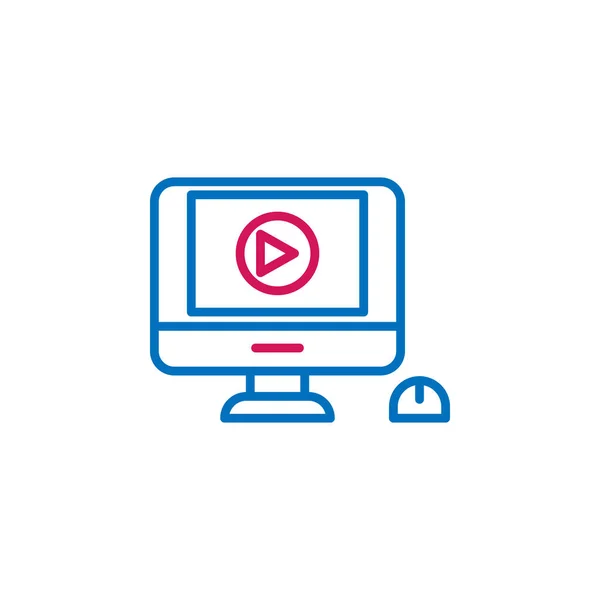 Video production, video icon. Element of 2 color video production icon. Premium quality graphic design icon. Signs and symbols collection icon for websites, web design on white background