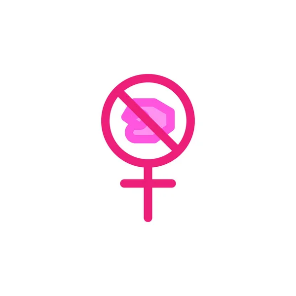 Woman's day, stop violence icon. Element of color Woman's day icon. Premium quality graphic design icon. Signs and symbols collection icon on white background