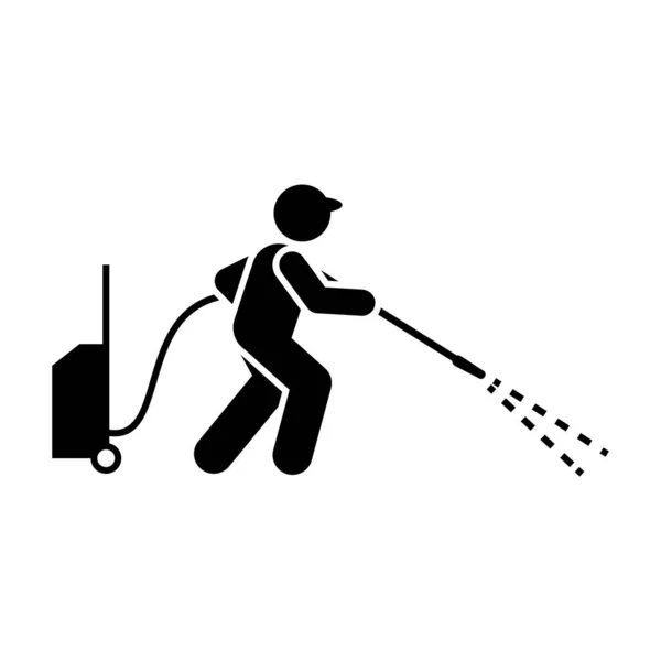 Cleaner, jet, tool, man icon. Element of workers icon. Premium quality graphic design icon. Signs and symbols collection icon for websites, web design on white background
