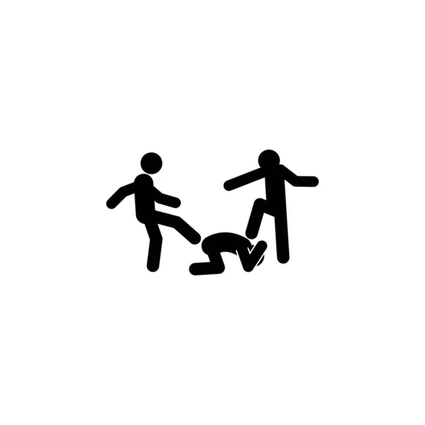 bullies, fight icon. Element of youth and social issues glyph icon for mobile concept and web apps. Detailed bullies, fight icon can be used for web and mobile on white background