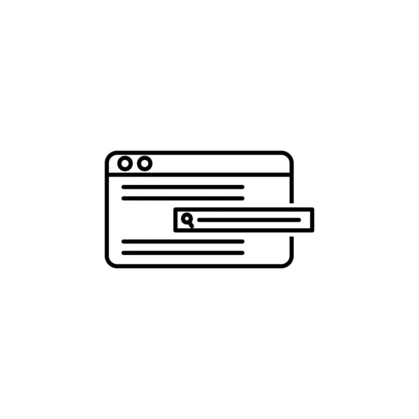 data, search icon. Element of technological data icon for mobile concept and web apps. Thin line data, search icon can be used for web and mobile on white background