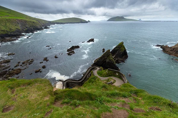 bird's eye view of a famous little harbor in the Dingle region of Ireland